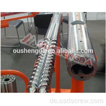 Paralleler Doppelschraubenzylinder aus Sumitomo-Stahl für PVC-Rohr